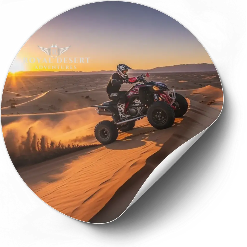Single Seater Quad Bike in red dunes