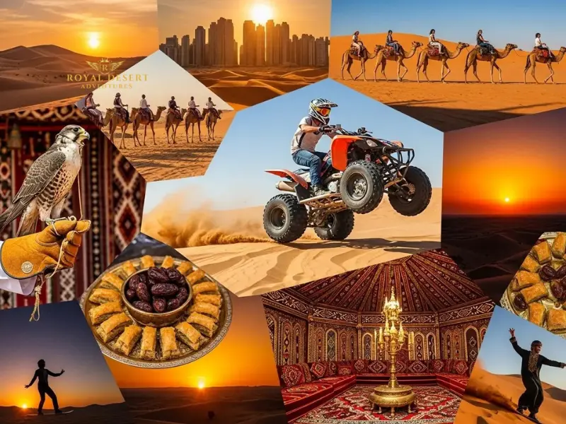 Evening desert safari premium package with VIP and quad bike
