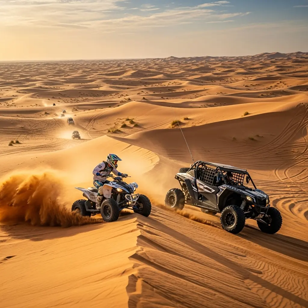 Read more about the article Conquering the Dunes: A Thrill-Seeker’s Guide to Dubai’s Top 5 Desert Adventure Sports