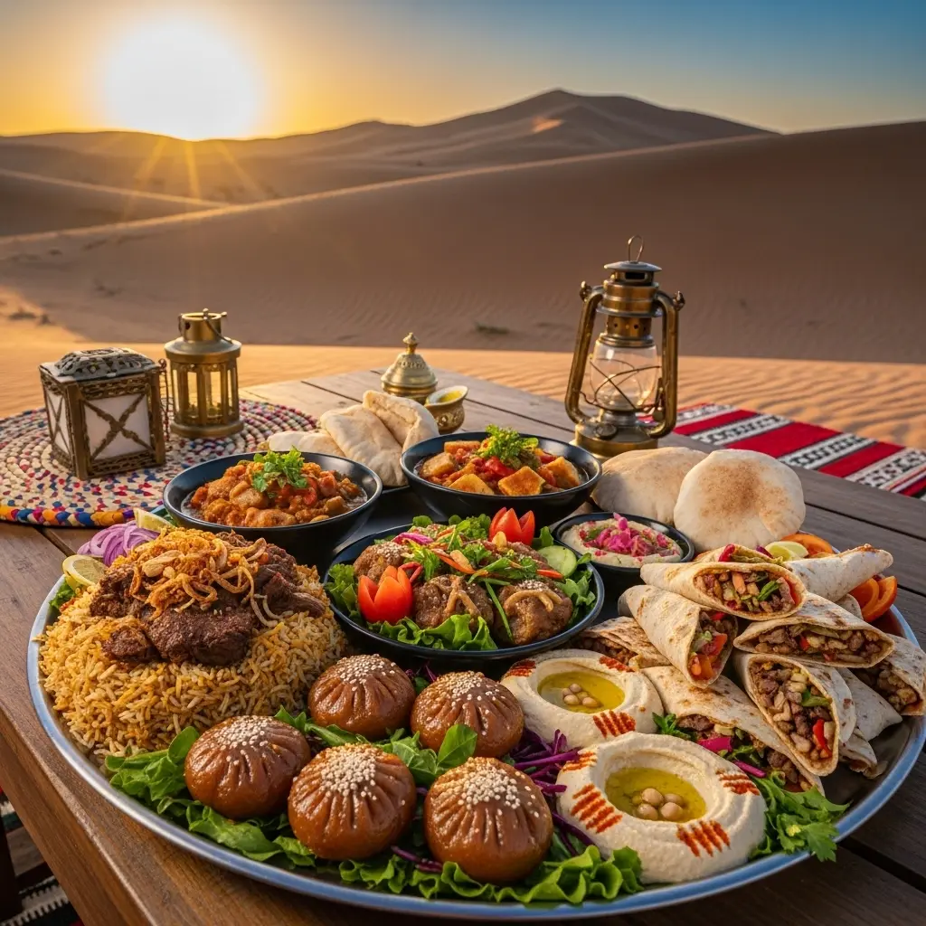 Read more about the article A Feast in the Dunes: Savoring Traditional Emirati Food on Your Desert Safari