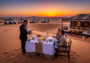 Read more about the article An Evening of Gilded Sands: A Journey into the Luxury Desert Safari with Butler
