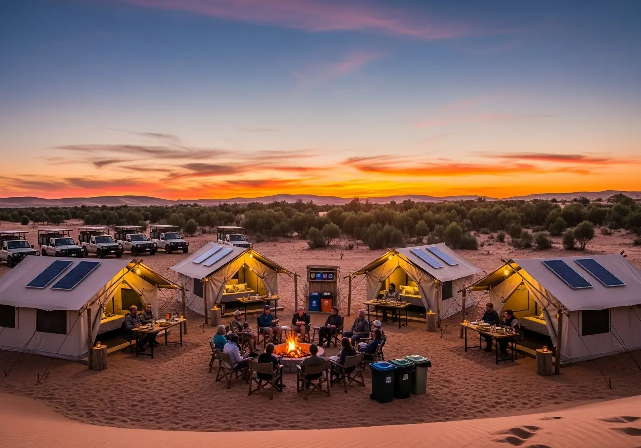 Read more about the article A Greener Dune: How Eco-Friendly Desert Safari Camps Are Redefining the Adventure