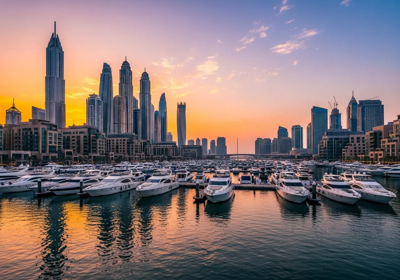 Read more about the article A Voyage Through a Forest of Light: The World of Dubai Marina Yacht Party Packages