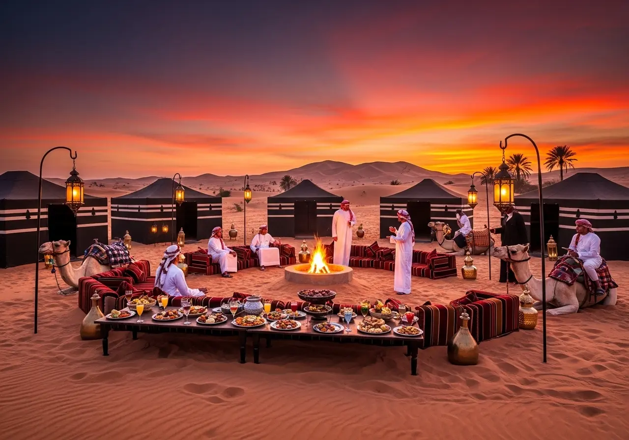 Read more about the article A Night of Arabian Magic: The Ultimate Traditional Desert Safari Camp Experience