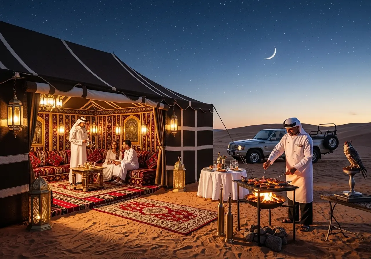 Read more about the article A Canvas of Gold: Crafting Your Perfect 7-Star Desert Service Experience