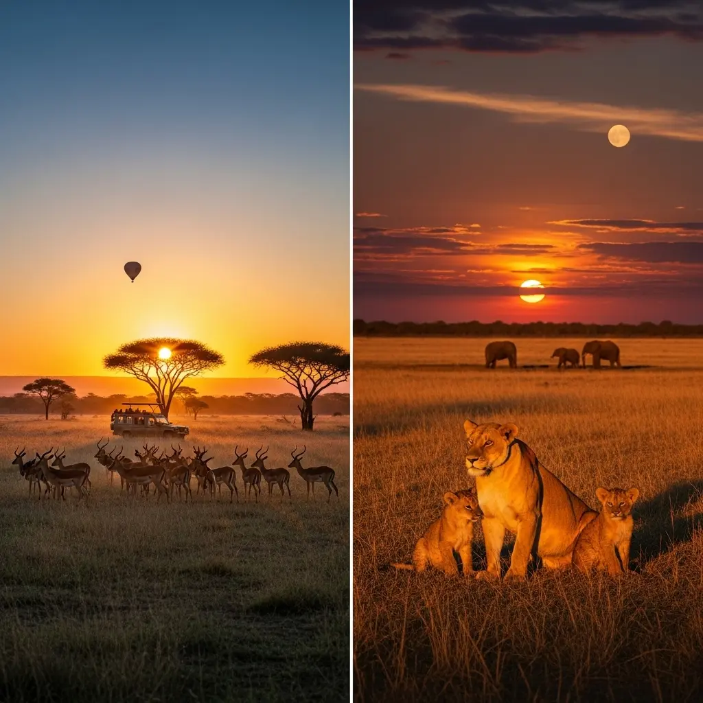 Read more about the article Morning Safari vs. Evening Safari: 11 Key Differences to Help You Choose