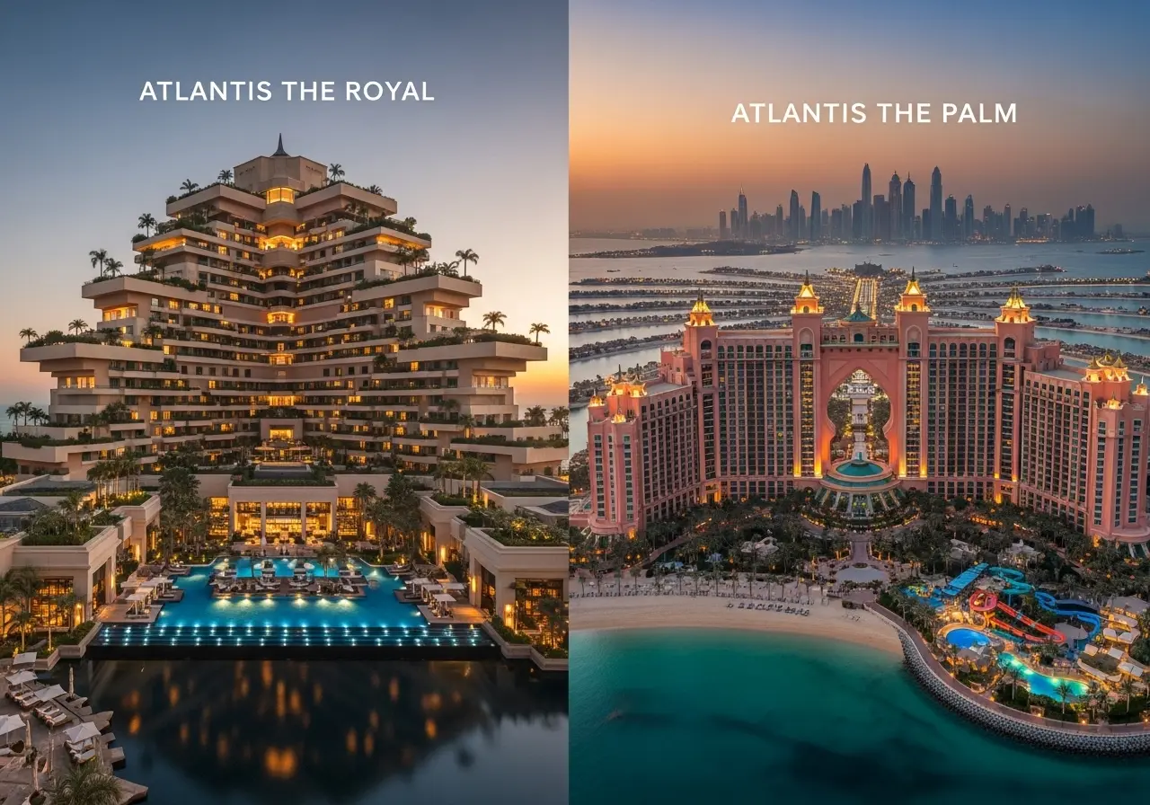 Read more about the article A Tale of Two Icons: The Ultimate Atlantis The Royal vs Atlantis The Palm Comparison