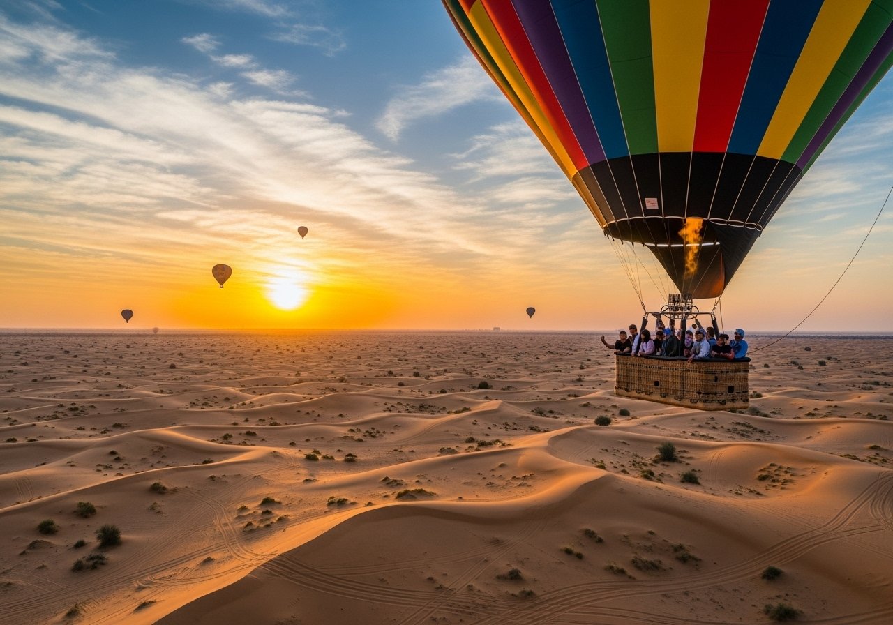Read more about the article A Sky-High Serenade: The Ultimate Guide to Hot Air Balloon Rides in the Dubai Desert