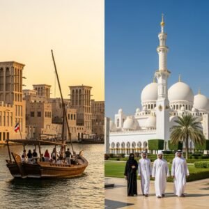 Read more about the article The Soul of the Emirates: A Heritage Showdown of Dubai vs. Abu Dhabi Cultural Tours
