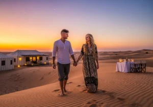Read more about the article A Canvas of Gold: Crafting Your Perfect Honeymoon Desert Experience