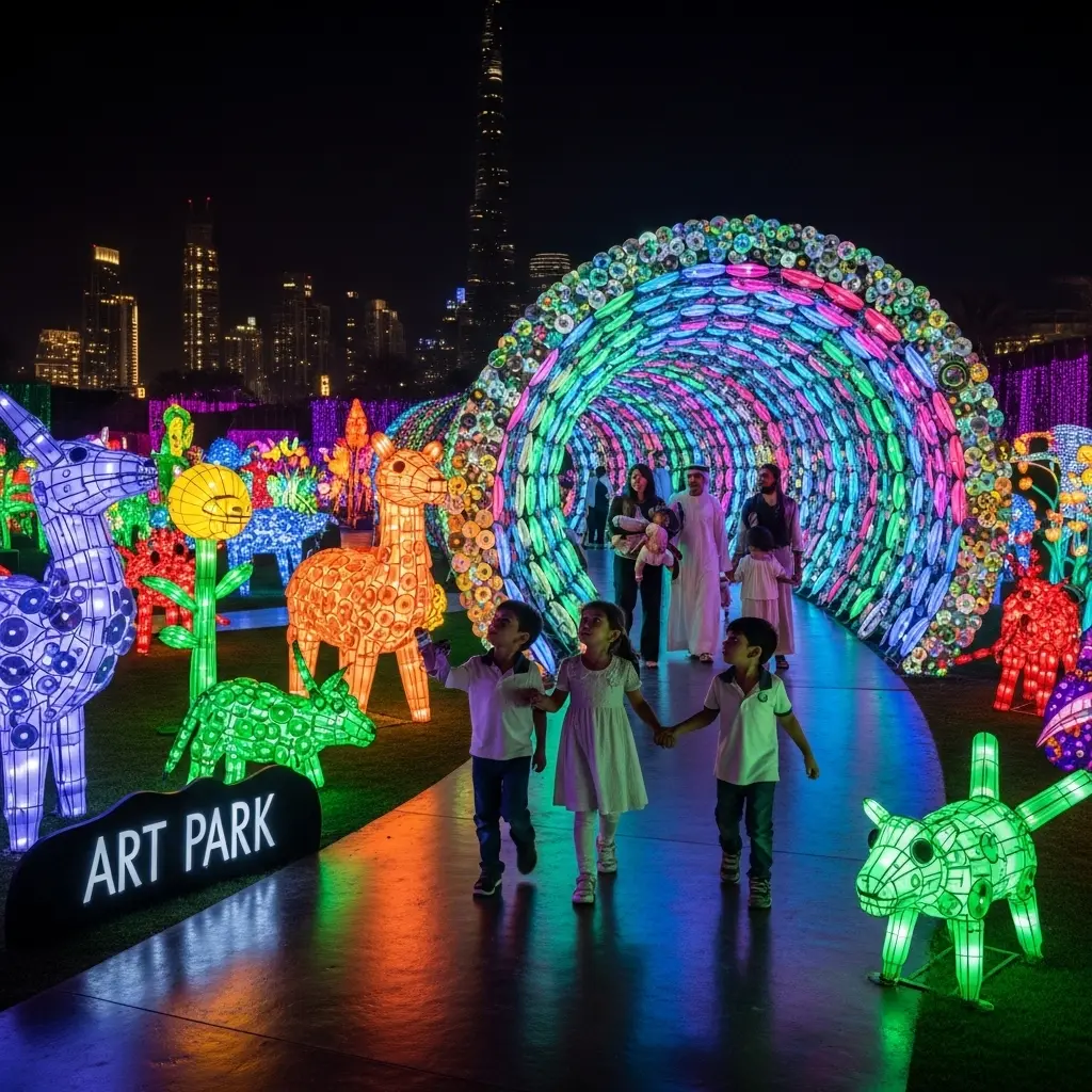 Read more about the article A Universe of Light: An In-Depth Guide to Dubai Garden Glow