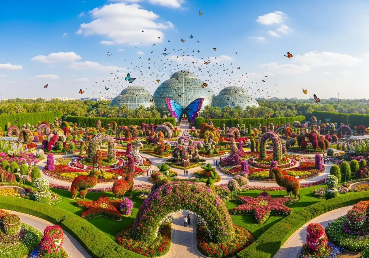 Read more about the article A Realm of Petals and Wings: Your Journey with a Miracle Garden & Butterfly House Combo