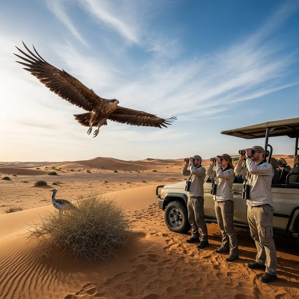 Read more about the article Beyond the Dunes: A Thrilling Guide to Desert Birdwatching on Your Safari