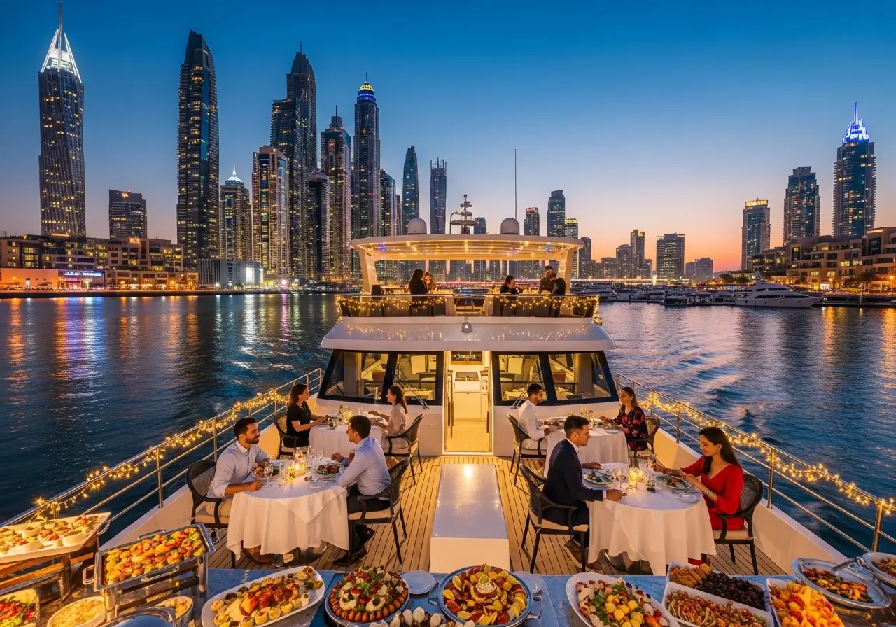 Read more about the article A Voyage Through a Forest of Light: Unlocking the Best Dubai Marina Dinner Cruise Deals