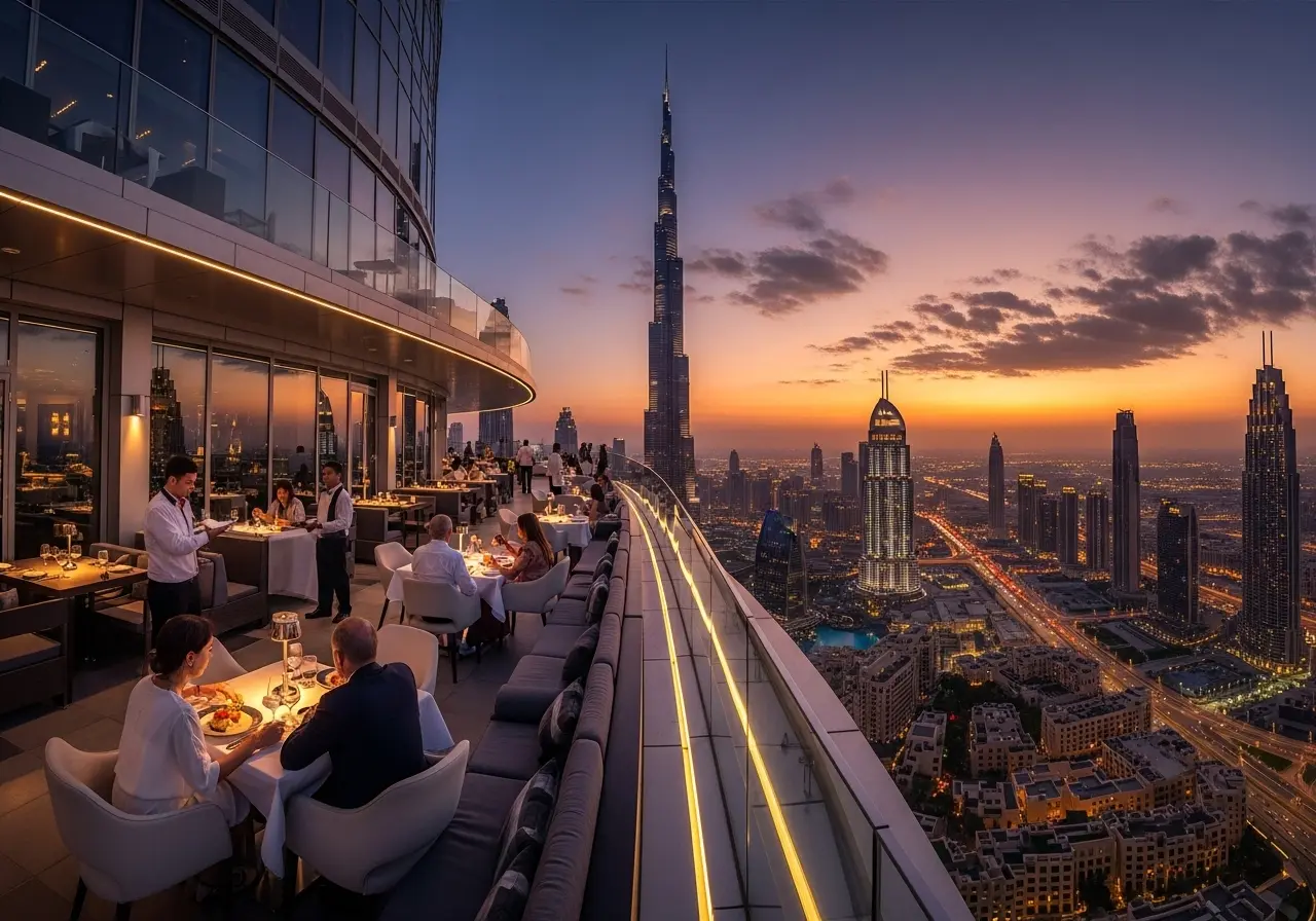Read more about the article A Culinary Constellation: A Journey into the World of SkyHigh Dining in Downtown Dubai