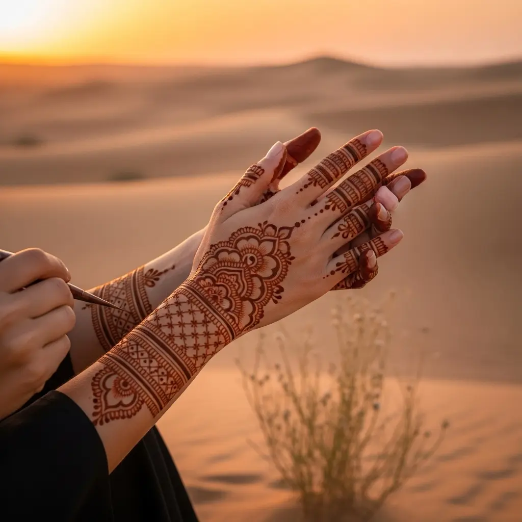 Read more about the article A Guide to Henna Tattoos in the Desert: 12 Insights into Designs and Cultural Meaning