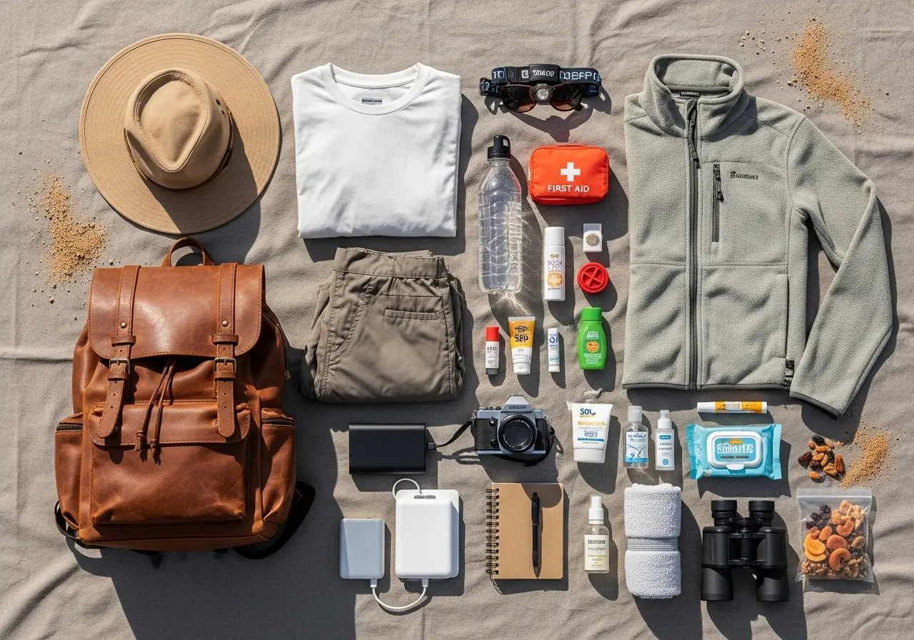 Read more about the article The Ultimate Guide: Your Complete Overnight Desert Safari Packing List