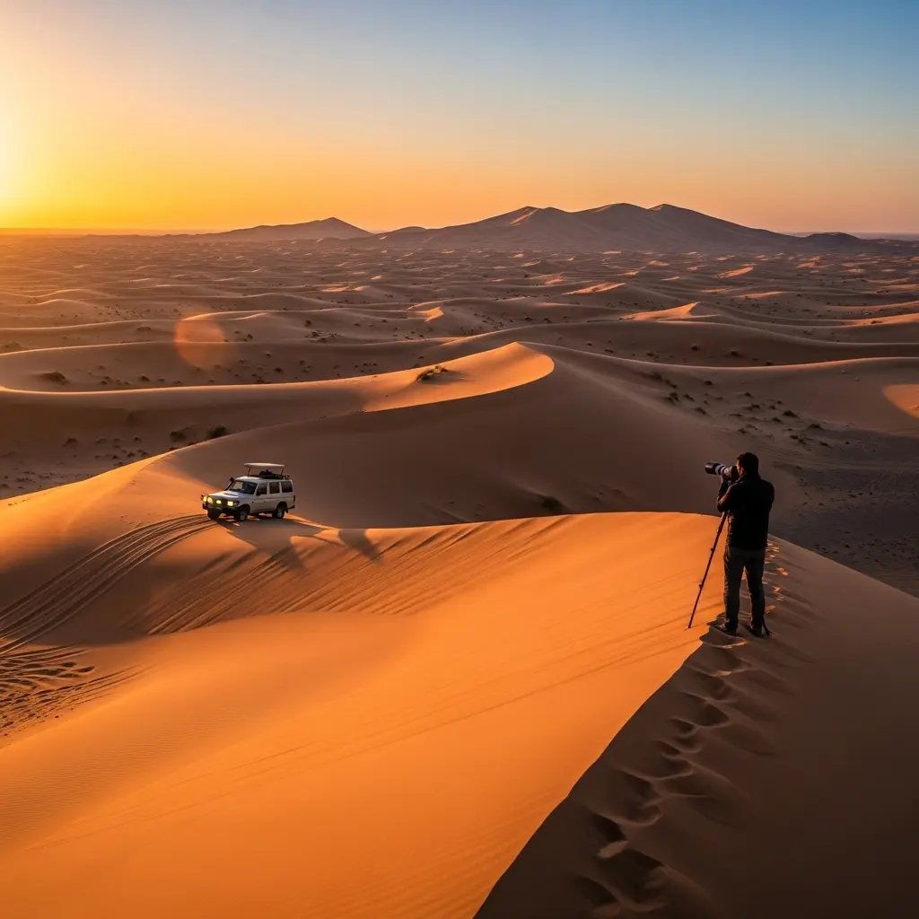 Read more about the article Capturing the Golden Sands: 12 Breathtaking Spots for Jaw-Dropping Desert Safari Photography