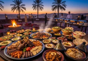 Read more about the article A Feast Under the Stars: The Ultimate Guide to Foods and BBQ Dinners at Desert Safari Camps