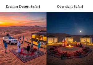 Read more about the article The Ultimate Showdown: An In-depth Guide to the Evening Desert Safari vs Overnight Safari