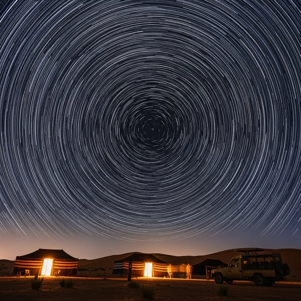 Read more about the article The Ultimate Guide to Capturing Star Trails on an Overnight Desert Astrophotography
