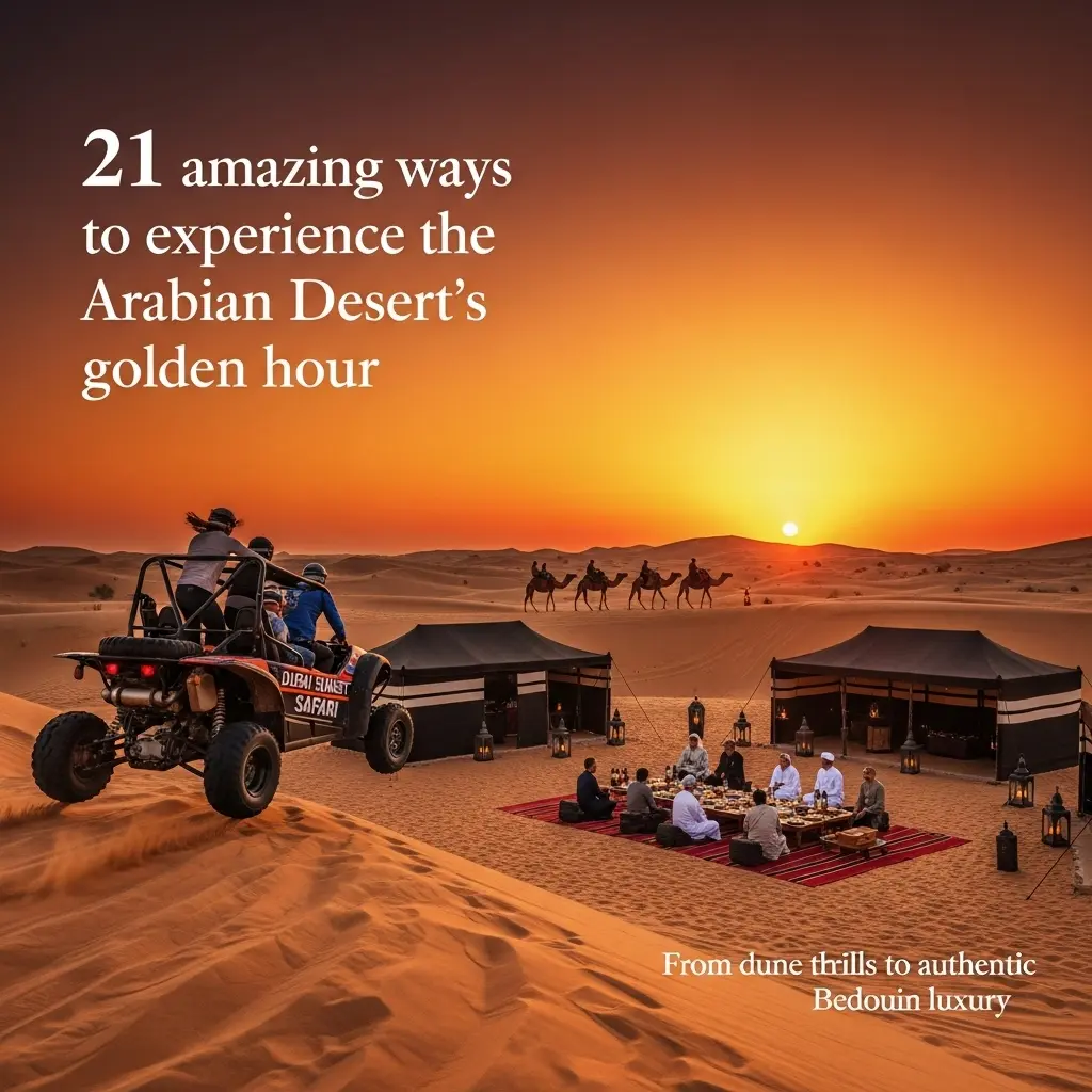 Read more about the article Dubai Sunset Safari: 21 Shocking Ways to Witness the Arabian Desert’s Golden Power