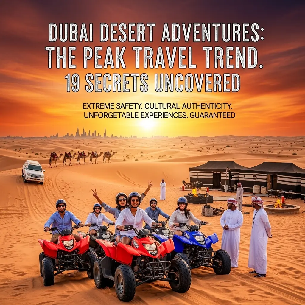 Read more about the article Dubai Desert Adventures: 19 Powerful Secrets Revealing Why This Iconic Trip is the #1 Peak Travel Trend