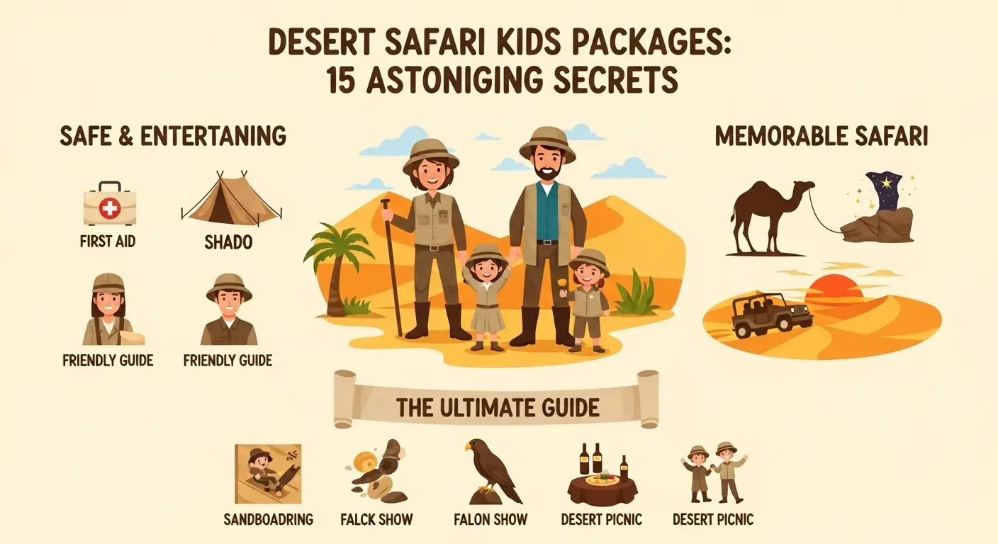 Read more about the article Desert Safari Kids Packages: 15 Astonishing Secrets to Booking the Safest, Most Fun Family Adventure