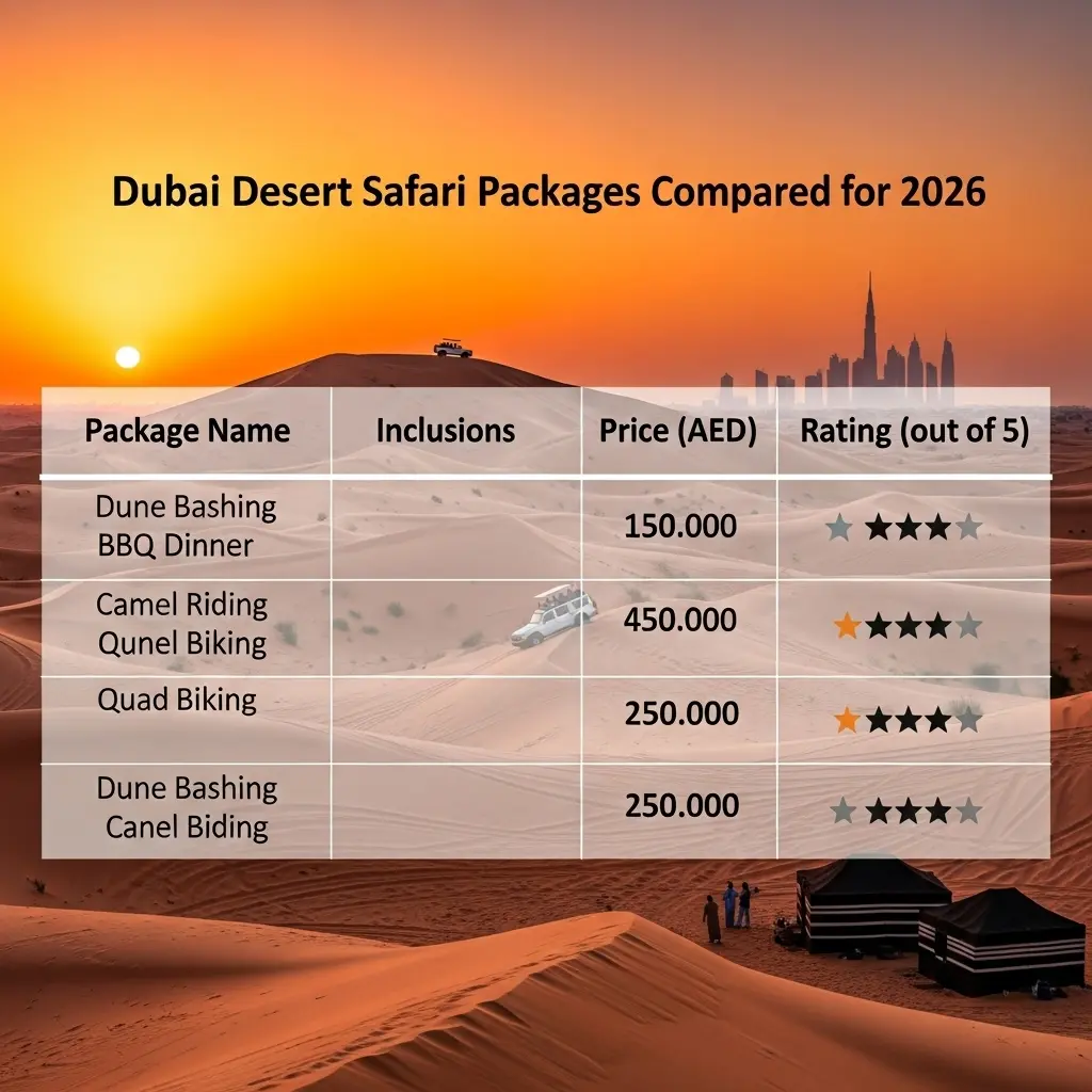 Read more about the article Dubai Safari Packages: Analyzing the Best Desert Adventures for 2026