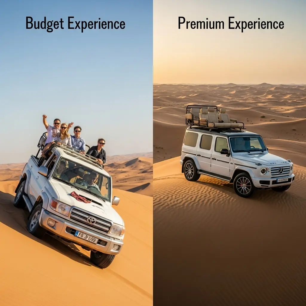 Read more about the article Budget vs Premium 10 Vital Secrets for Dubai Desert Safari