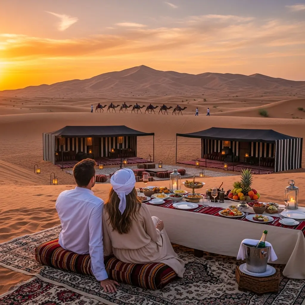 Read more about the article Romantic Desert Safari: Creating Eternal Memories in the Arabian Dunes
