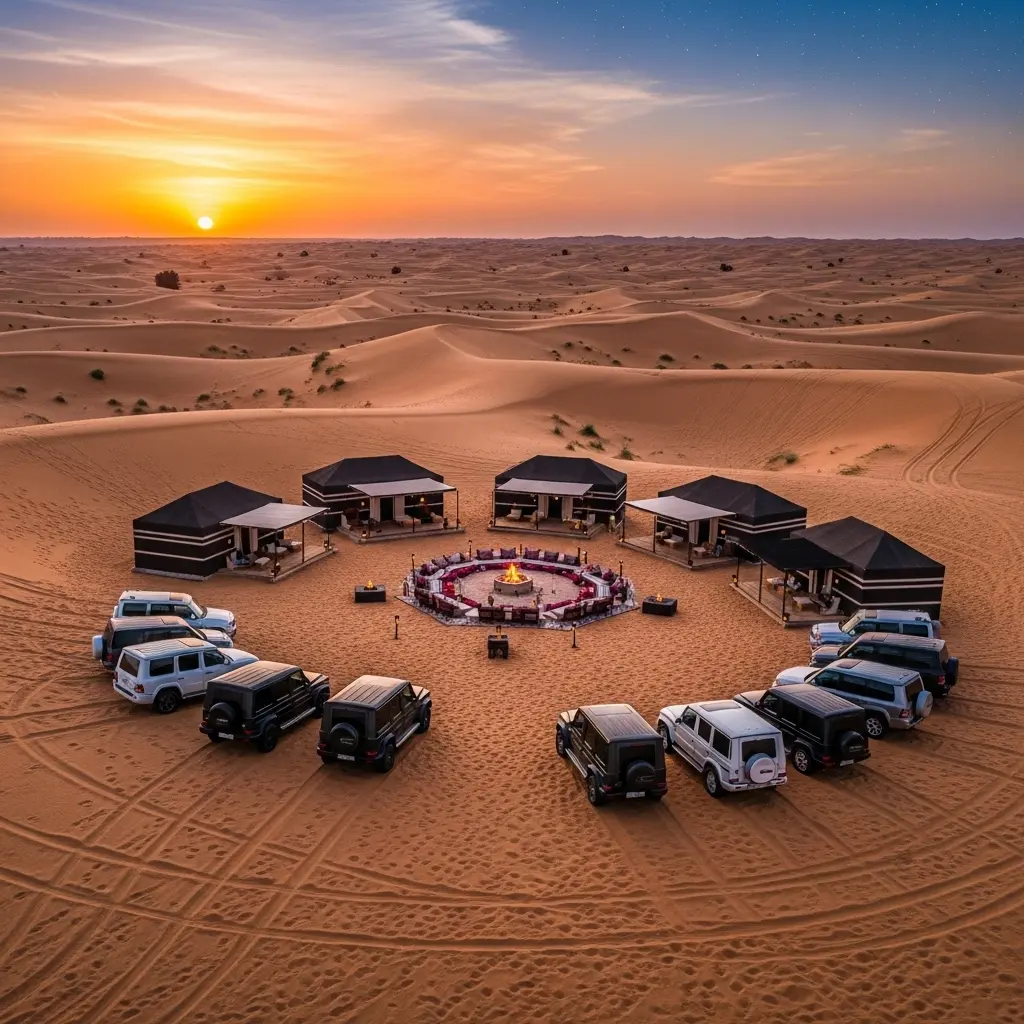 Read more about the article Private Camp 10 Exclusive Secrets for Dubai Desert Safari Trips