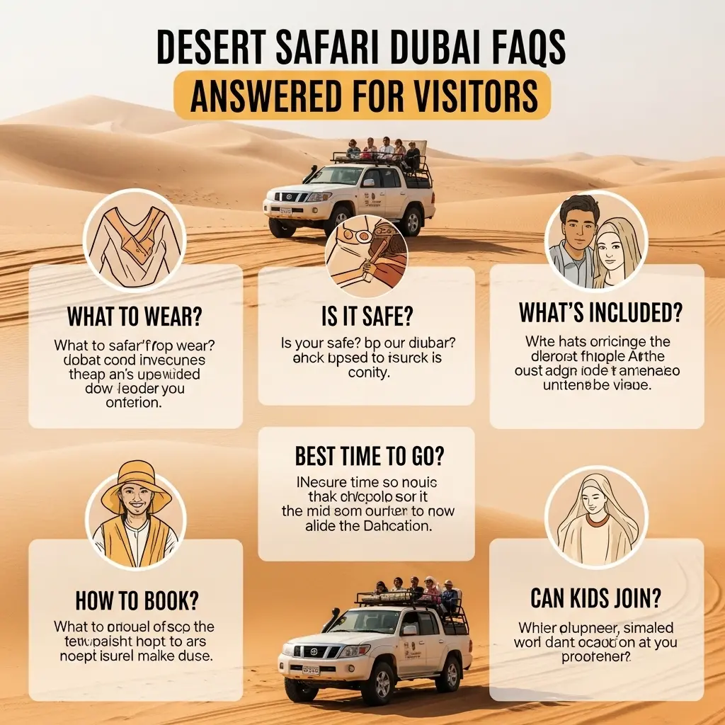 Read more about the article Dubai FAQs 10 Vital Secrets for Desert Safari Visitors