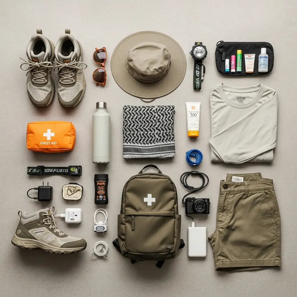 You are currently viewing Safari Packing Needs: 12 Essential Items for an Unforgettable Dubai Adventure